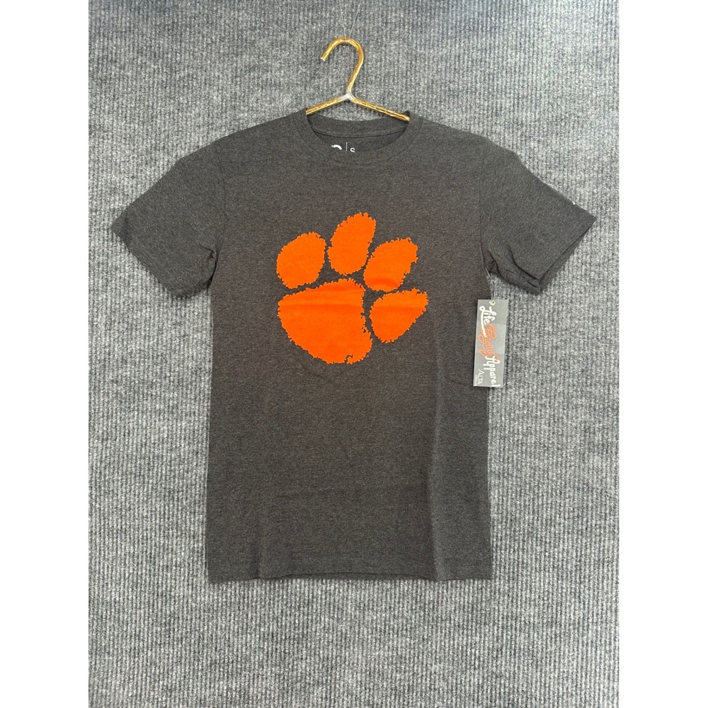 Alta Gracia Clemson Tigers T-Shirt Mens Small Gray Short Sleeve Paw Print Tee